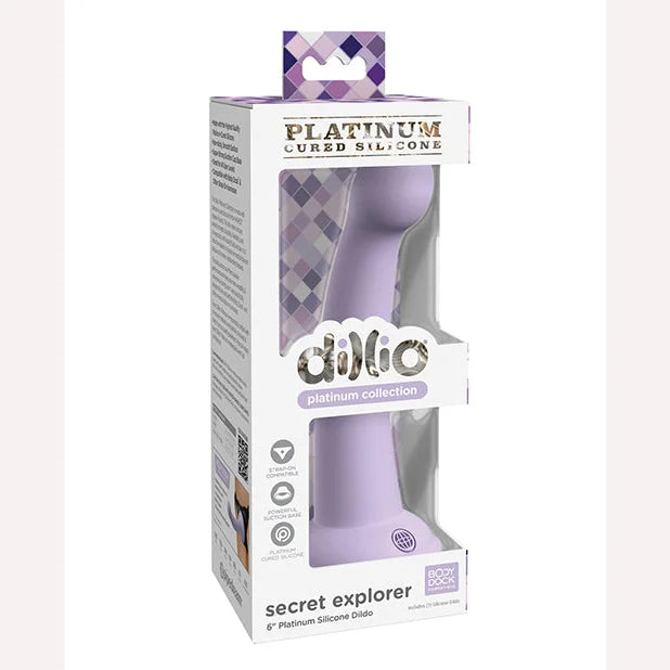 Dillio Platinum 6in Secret Explorer Purple Intimates Adult Boutique
