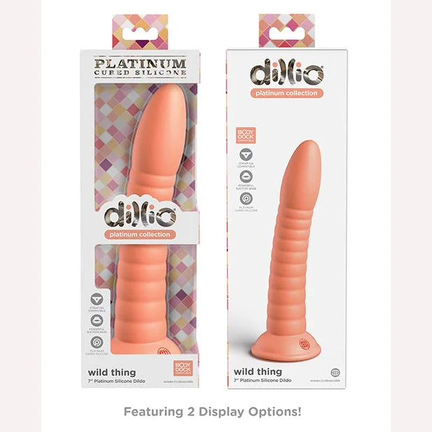 Dillio Platinum 7in Wild Thing Peach Intimates Adult Boutique
