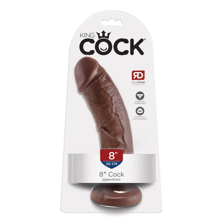 King Cock 8 In Cock Brown Intimates Adult Boutique
