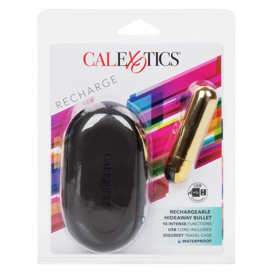 Rechargeable Hideaway Bullet Gold Intimates Adult Boutique
