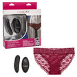 Remote Control Lace Panty Set S-m Burgundy Intimates Adult Boutique