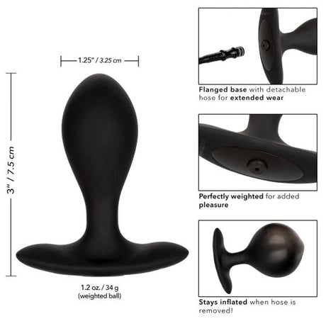 Weighted Silicone Inflatable Butt Plug Intimates Adult Boutique