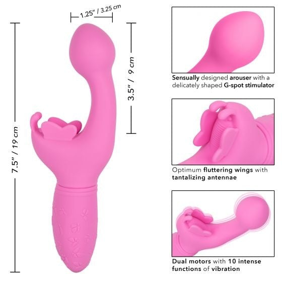 Rechargeable Butterfly Kiss Pink Intimates Adult Boutique