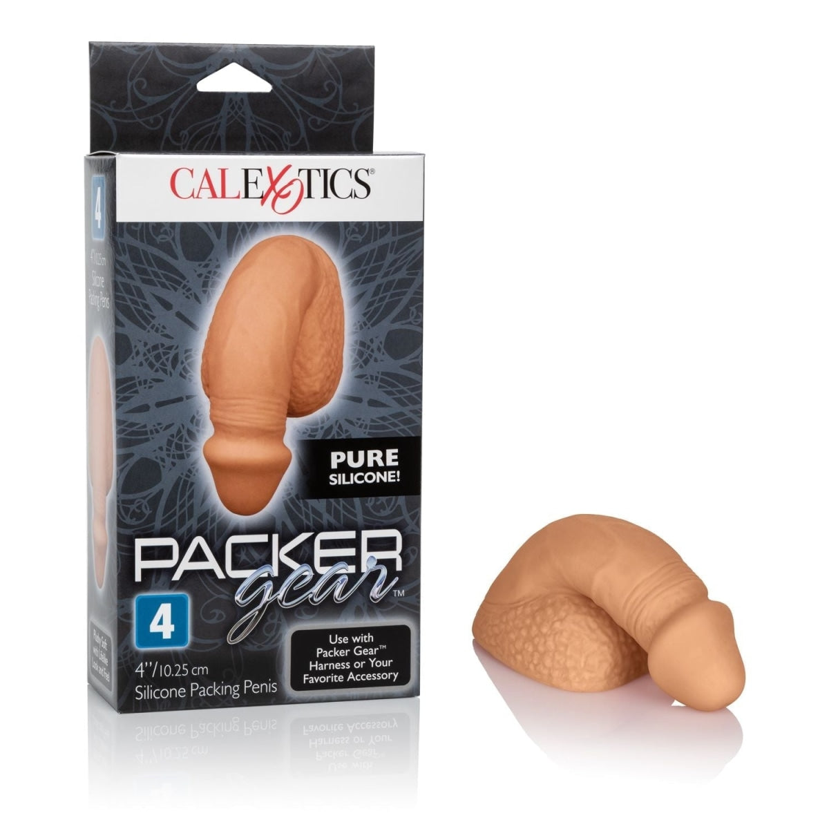 Packer Gear 4in Silicone Penis Tan Intimates Adult Boutique