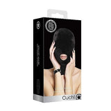 Velvet & Velcro Mask W- Mouth Opening Black Intimates Adult Boutique