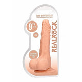 Realrock 9in Dong Flesh W- Testicles Intimates Adult Boutique