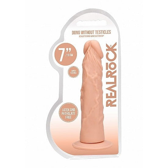 Realrock 7in Dong Flesh W-o Testicles Intimates Adult Boutique