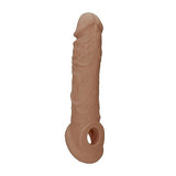 Realrock Penis Sleeve 8in Tan Intimates Adult Boutique