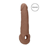 Realrock Penis Sleeve 9in Tan Intimates Adult Boutique