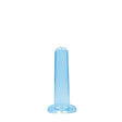 Realrock Non Realistic Dildo W Suction Cup 5.3in Blue Intimates Adult Boutique