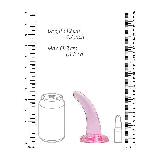 Realrock Non Realistic Dildo W Suction Cup 4.5in Pink Intimates Adult Boutique