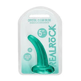 Realrock Non Realistic Dildo W Suction Cup 4.5in Turquoise Intimates Adult Boutique
