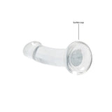 Realrock Non Realistic Dildo W Suction Cup 6.7in Transparent Intimates Adult Boutique