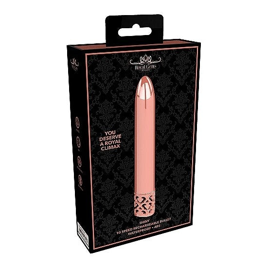 Royal Gems Shiny Rose Abs Bullet Rechargeable Intimates Adult Boutique
