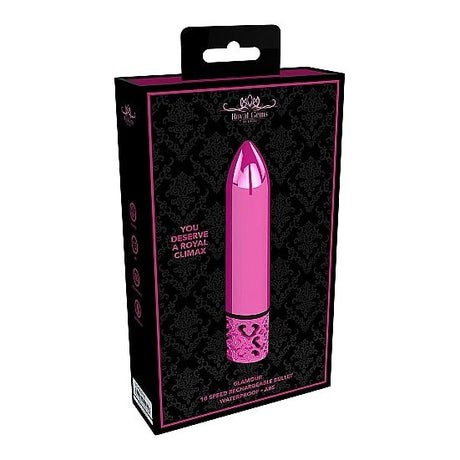 Royal Gems Glamour Pink Abs Bullet Rechargeable Intimates Adult Boutique