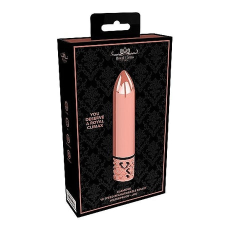 Royal Gems Glamour Rose Abs Bullet Rechargeable Intimates Adult Boutique