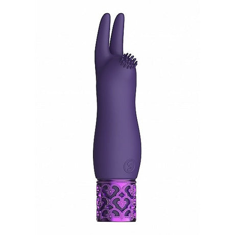 Royal Gems Elegance Purple Rechargeable Silicone Bullet Intimates Adult Boutique