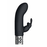 Royal Gems Dazzling Black Rechargeable Silicone Bullet Intimates Adult Boutique