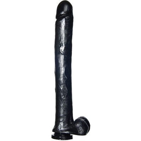 Exxxtreme Dong W-suction Black 16in Intimates Adult Boutique