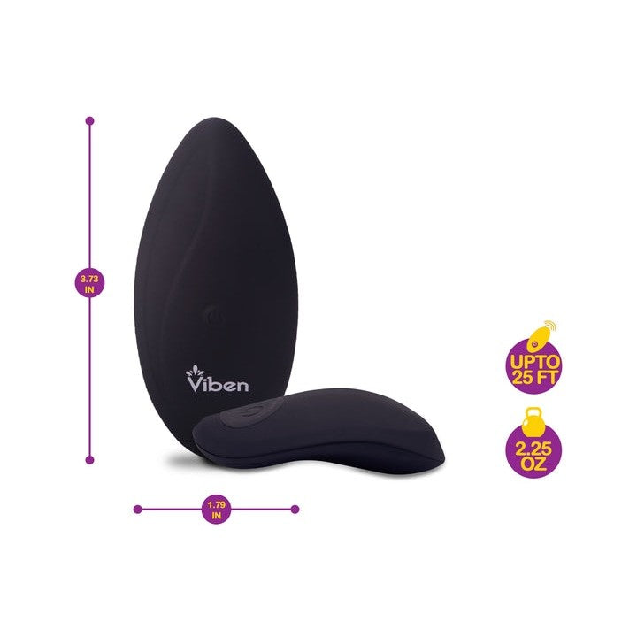 Viben Racy 10 Function Panty Vibe Black Intimates Adult Boutique