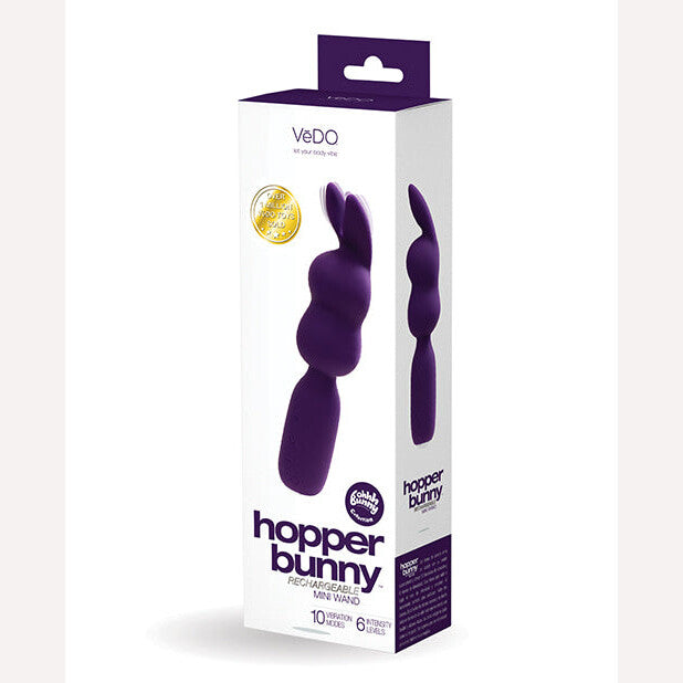 Vedo Hopper Rechargeable Mini Vibe Deep Purple Intimates Adult Boutique