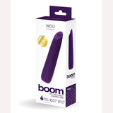 Vedo Boom Rechargeable Warming Vibe Deep Purple Intimates Adult Boutique
