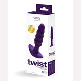 Vedo Twist Rechargeable Anal Plug Deep Purple Intimates Adult Boutique