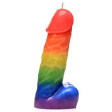 Master Series Pride Pecker Rainbow Drip Candle(out Jun) Intimates Adult Boutique