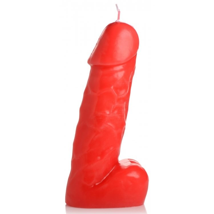 Master Series Spicy Pecker Dick Drip Candle Red Intimates Adult Boutique