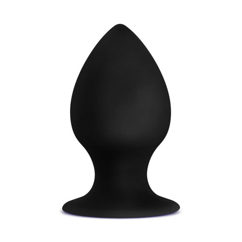 Anal Adventures Platinum Silicone Anal Stout Plug Medium Black Blush Novelties Anal Toys