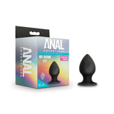 Anal Adventures Platinum Silicone Anal Stout Plug Medium Black Intimates Adult Boutique