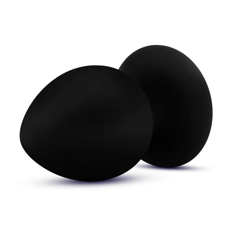 Anal Adventures Platinum Silicone Anal Stout Plug Medium Black Blush Novelties Anal Toys