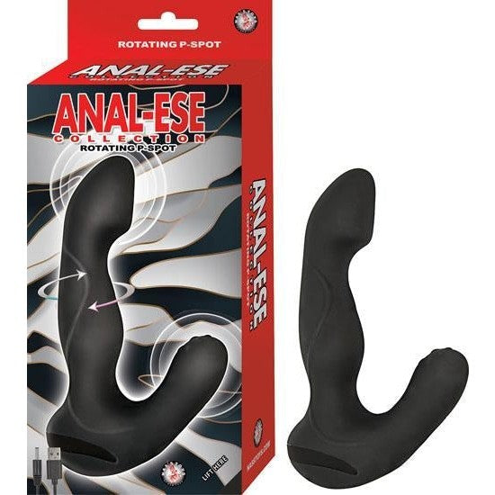 Anal Ese Collection Rotating P Spot Vibe Black Intimates Adult Boutique