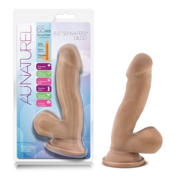 Au Naturel 6.5 Sensa Feel Dildo Latin " Blush Novelties Dildos