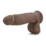 Au Naturel 7 Dildo W-balls Chocolate " Blush Novelties Dildos