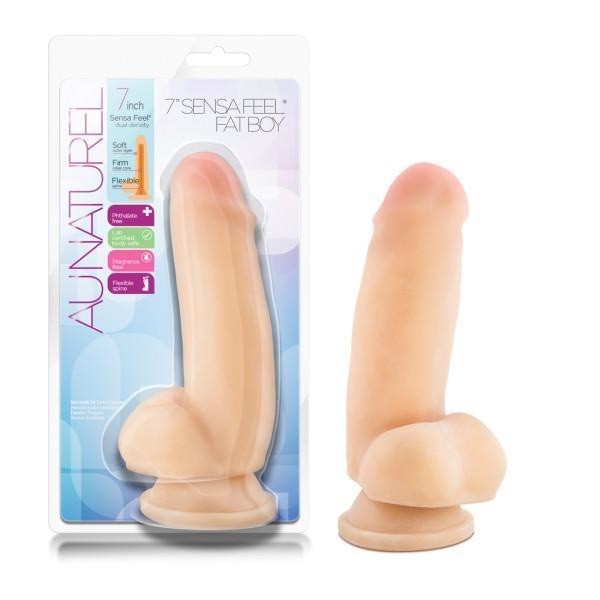 Au Naturel 7 Sensa Feel Fat Boy Beige " Blush Novelties Dildos