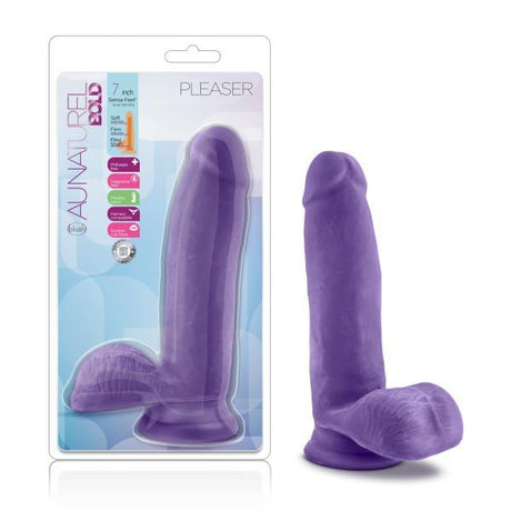 Au Naturel Bold Pleaser 7 In Dildo Purple Intimates Adult Boutique