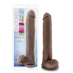 Au Naturel Daddy 14in Dual Density Chocolate Blush Novelties Dildos