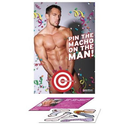 Bachelorette Pin The Macho On The Man[ea] Pipedream Products Gag Gifts