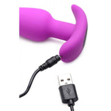 Bang! 21x Vibrating Silicone Butt Plug W- Remote Purple Intimates Adult Boutique