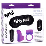 Bang! Couples Love Ring Finger Vibe Bullet & Blindfold Kit Purple Intimates Adult Boutique