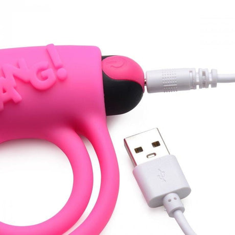 Bang! Silicone Cock Ring & Bullet W- Remote Pink Intimates Adult Boutique
