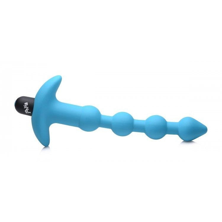 Bang! Vibrating Silicone Anal Beads & Remote Blue Intimates Adult Boutique