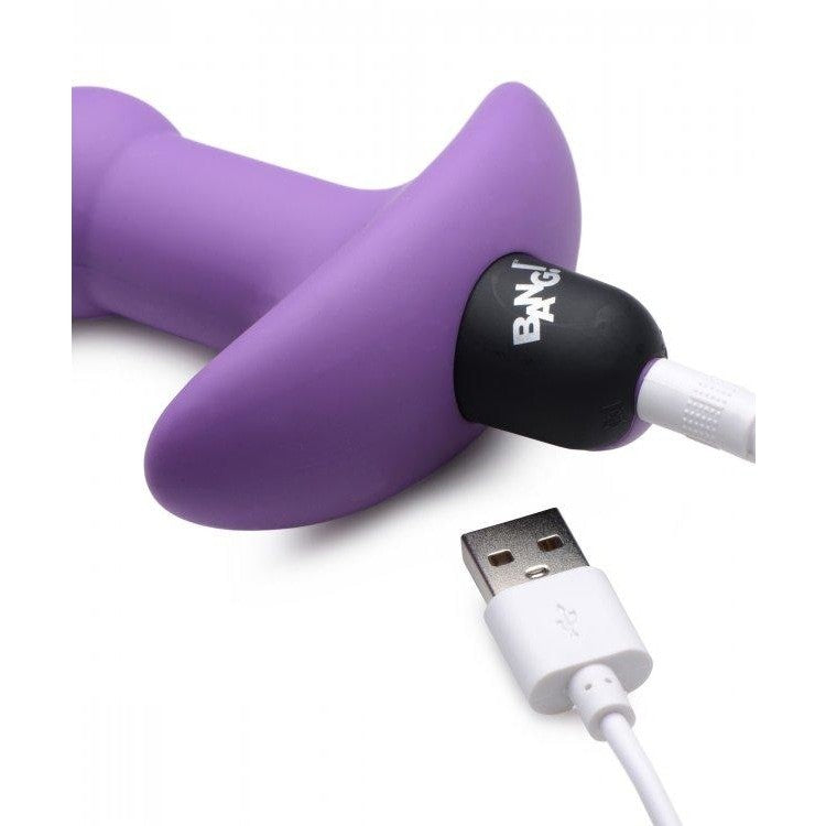 Bang! Vibrating Silicone Anal Beads & Remote Purple Intimates Adult Boutique