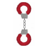 Beginner's Handcuffs Furry Red Intimates Adult Boutique