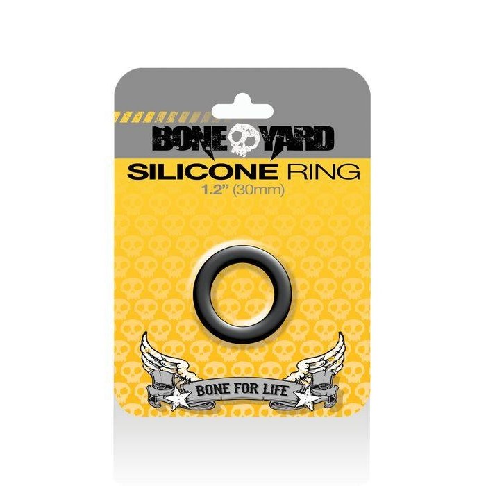 Boneyard Silicone Ring 30mm Black Intimates Adult Boutique