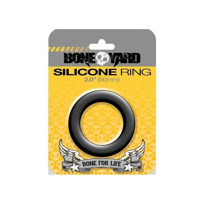 Boneyard Silicone Ring 50mm Black Intimates Adult Boutique