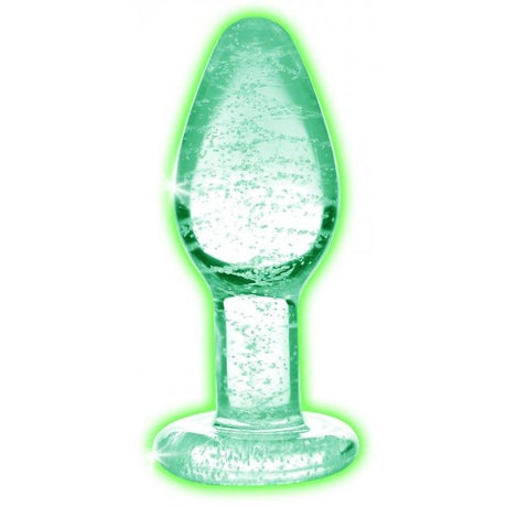 Booty Sparks Glow-in-the-dark Glass Anal Plug Small Intimates Adult Boutique