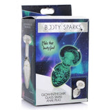 Booty Sparks Glow-in-the-dark Glass Anal Plug Small Intimates Adult Boutique