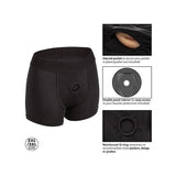 Boundless Boxer Brief 2xl-3xl Harness Black Intimates Adult Boutique